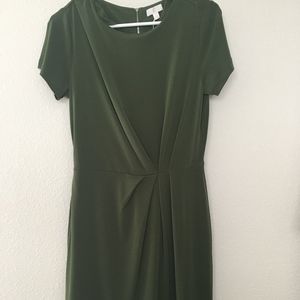 Green Fitted Mini Dress